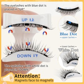 QUEWEL Qwell 1 Pair Magnetic Eyelashes Reusable No Applicator Required Cat Eye Natural Look Cluster Kit Easy to Put On and Remove (B09) 3_0-Magnetic Eyelashes / 큐웰 마그네틱 속눈썹 1쌍 재사용 가능한 어플리케이터 필요 없음 고양이 눈 내추럴 룩 클러스터 키트 착용 및 제거가 용이함 (B09) 3_0-Magnetic Eyela