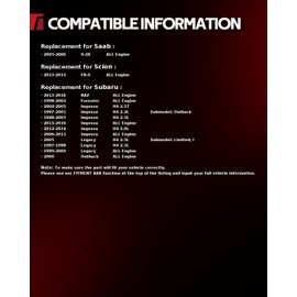 Torchbeam 10.9 inch (277mm) Front Brake Rotors | Brake Kit for 1997-2016 Subaru Impreza,1997-2005 Legacy,1998-2002 Forester,2013-2015 FR-S,2pcs Automotive Replacement Disc Brake Rotor,31247