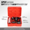 DNA MOTORING 5pcs Oxygen Sensor Socket & Thread Chaser Set