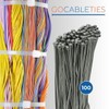 Gocableties 100 x High Quality Strong Nylon Cable Ties