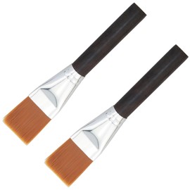 FMHXG 2PCS Ebony Brush Flat Brush Brush Sandalwood Teapot Sweep Brush Tea Ceremony Tea Accessories Length 6.7 inches Guitar Cleaning Brush High End Brush Musical Instrument Cleaning Tools