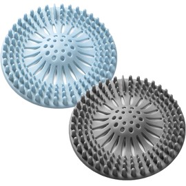 Durable Silicone Hair Catcher for Shower and Sink - Set of 2