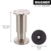 Wagner Nickel Matt Diameter 3.8/6 cm (H) 10-11.8 cm