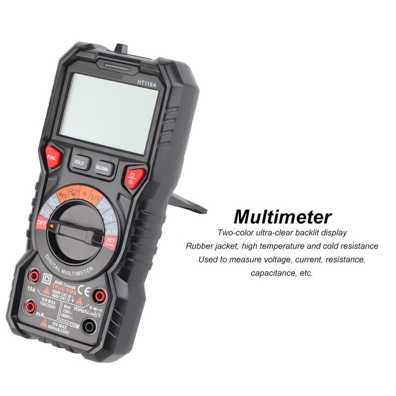 Multimeter Meter 6000 Count Digital Automatic Range True Effective Value