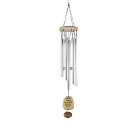 Enesco Our Name is Mud Happy Retirement Hanging Wind Chime, 27.95 Inch, Multicolor