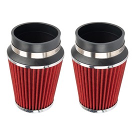 Suride Cold Air Intake Kit with Filter Heat Shield for 2008-2012 C300 C350 3.0L 3.5L V6 (Red)