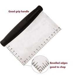 Pastry Blender Stainless Steel Dough Mixer and Pastry Scraper Tool Set for Baking Pizzas, Pastries and pies