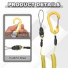 PATIKIL Coiled Lanyards with Buckle 47 Inch, 6 Pcs Retractable
