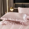 Luxury Silky Comforter Set with Sheet Set Queen 8 Pieces