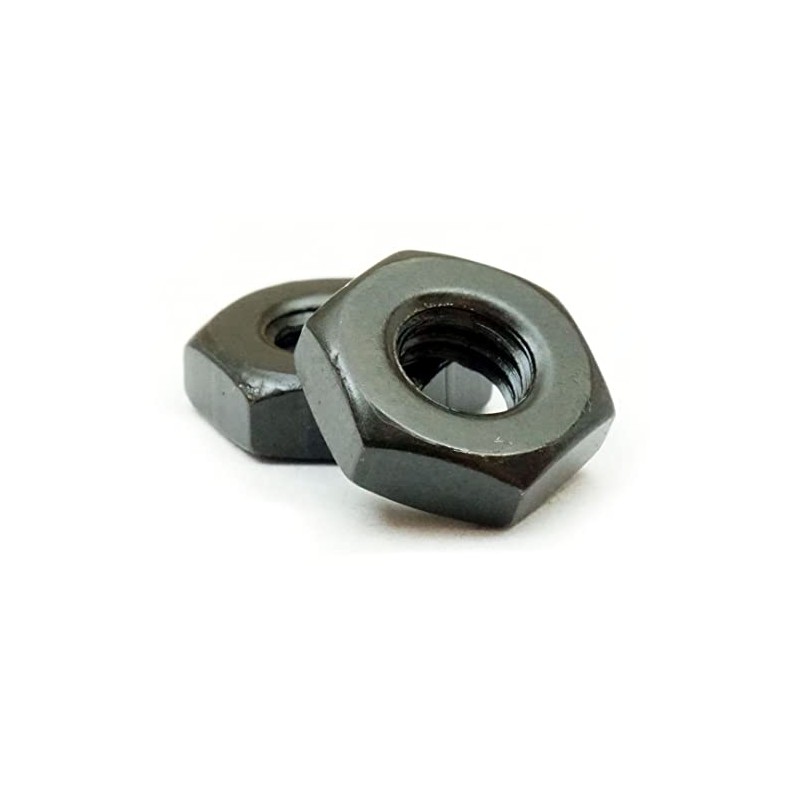 MonsterBolts - #10-32 Hex Nuts, Alloy Steel, Black Oxide, 10