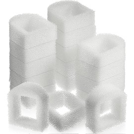 50 Pieces Pet Fountain Filter Cat Replacement Foam Filters Replacement Fits for Pet Fountain Filters Multiple Pet Fountain Foam Filters Cat and Dog Fountain Foam Filters