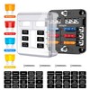 Nilight - 50055F 6 Way Blade Screw Fuse Block 6