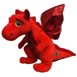 TY 90180 Dragon Y DDRAIG Goch-Medium, Multicolored