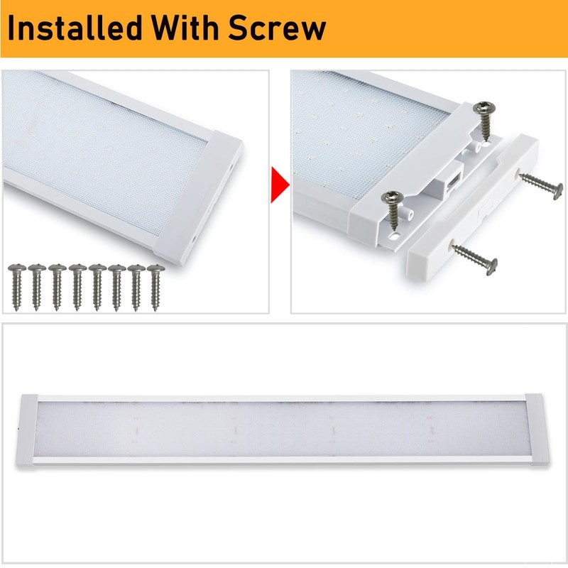 Raycharm RV Enclosed Trailer Interior LED Light Fixture 41.7" x