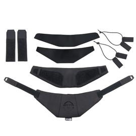 TOPTACPRO Tactical Neck Protector for Tactical Vest Thickened Neck Guards for JPC CPC AVS Vest 500D Nylon (Black)