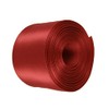RED Rolled up 1-1/2" Single FACE Satin Ribbon 100% Polyester
