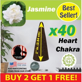 Root Jasmine Benben US Incense 40x1" Cones ~ Vegan ~ High Fragrance Load