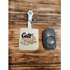 Cat, Books, CoffeeTeacher Classroom doorbell Holder, Class Bell Case Keychain
