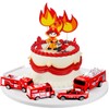 15 piezas de decoración de tartas de cumpleaños de bombero