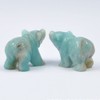 HLbshi Hand Carved Gemstone Crystal Bear Figurine Animal Statue Carving