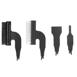 Asixxsix Wire Brush Set, Nylon/Steel Wire Bristles, Rust Removal Brush with 2 Steel Shovels, Reciprocating Saw with Back and Fall Blade, For Removing Rust, Dirt, Paint Scrubbing,