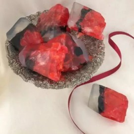 Okeef 오키프 탄생석 비누 / 7월 루비 [1.선물 포장] Okeef Birthstone Soap / July Ruby [1. Gift Packaging]