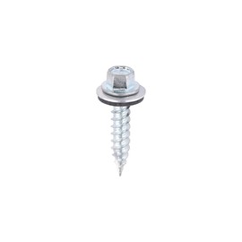 TIMCO - Slash Point Screws - Hex - For Timber - Zinc - with EPDM Washer (Size 6.3 x 32-100 Pieces)