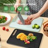 AiQInu Plastic Chopping Board, 37 x 25 cm, Rectangular Cutting