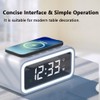 TOTMOX Wireless Alarm Clock with USB and Car Wireless Charger,