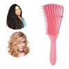 Heblee Cepillo Peine Flexible Desenredante Cabello Rizado, Afro