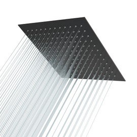 Lordear Rainfall Shower Head 8 Inch Shower Head Stainless Steel Ultra Thin Square Rainfall Shower Head with Easy to Clean Nozzles, Oil Rubbed Bronze