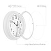 Topkey Silent Wall Clock Kitchen 9 Inch Retro Non-Ticking Decorative