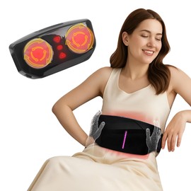 QXC Stomach Massager with Heat Help for Bloating, Cramps & Abdominal Relief