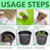 Rockwool Grow Cubes Set for Hydroponics - 21Ps Stonewool Starter