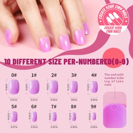 Teenitor Extra Short Press On Nails, Glossy Press On Short Fake Nails, Short Round Press On Nails Small Nails, Short False Nails With Nail Glue, 12 Colors Short Glue On Nails For Small Hand
