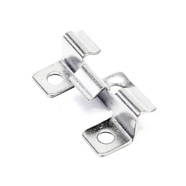 Wiltec 50 x Stainless Steel Clips 8 mm Decking Mounting for 8 mm Side Groove, Stainless Steel Mounting Bracket