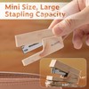 NUSIGN Mini Stapler with 830 Staples, Small Cute Desk Staplers,