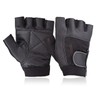WEIGHT LIFTING PADDED LEATHER GLOVES - W035 - FITNESS TRAINING