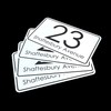K Smart Sign A6 Printed Wheelie Bin Stickers with Number