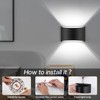 Aiilsmp 4 Pack Wall Sconces Indoor Black LED Wall Sconce