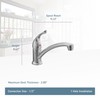 Moen Chateau Chrome One-Handle Single Hole Low Arc Standard Kitchen