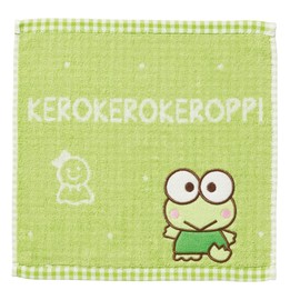 Marushin 3005067200 Carry Towel, Hand Towel, Sanrio Kerokeloppi, Cute Keroppi, Handkerchief, Compact, Character, Antibacterial, Odor Resistant