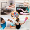 Patelai 6 Pieces Swedish Kitchen Dish Towels Reusable Sponge Cleaning
