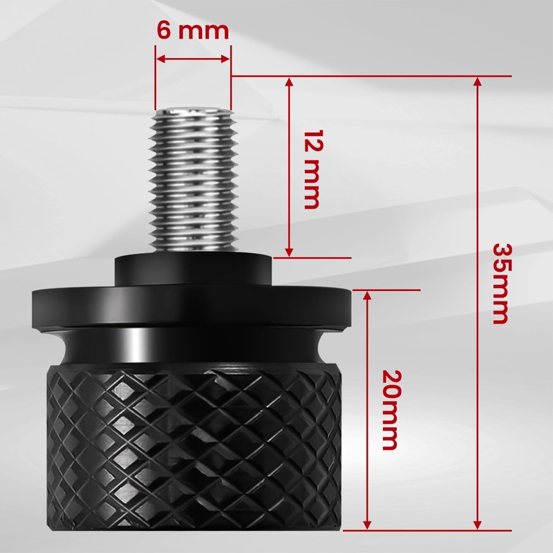 Guaimi for Harley Seat Bolt Screw 1/4"-20 Thread Compatible with