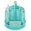 Annova Mesh Desk Organizer Rotate with 5 Compartments Round Spinning