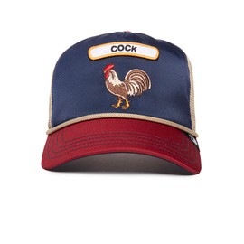 Goorin Bros. Animal Cap Farm Trucker Cap Cord Mesh Embroidery Snapback Adjustable Cap, blue