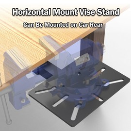 BUYYAH Mount Vise and Grinder, Suitable for use on Notching Machines, Grinders, Vises, Shears and Shrinkers, Wall and Table Top and Car Rear Fixed Mounting, Black