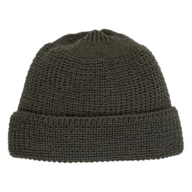 Leuchtfeuer Strickwaren Walfter 323 Short Beanie Chunky Knit Made in Germany - Beanie olive