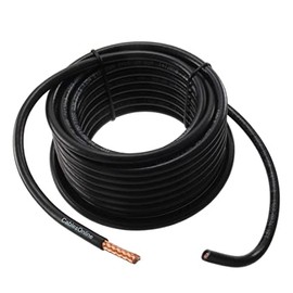CablesOnline, 100ft. RG8X (Mini-RG8) 50-Ohm 16-AWG Bare-Copper Made-in-The-USA Bulk Coax Cable, Black, R8X-100
