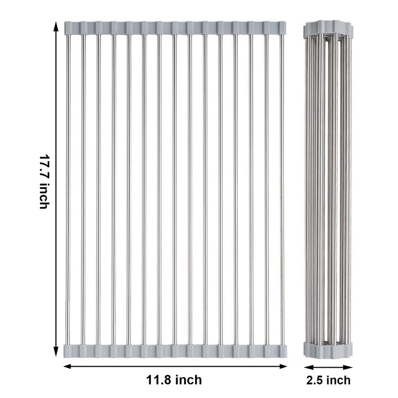 Searik Over The Sink Dish Drying Rack, Roll up Sink